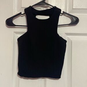 Black crop top